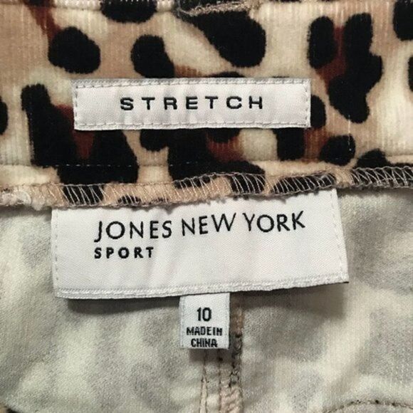 NW0T. Jones New York Sport Stretch leopard skirt. - Picture 6 of 8